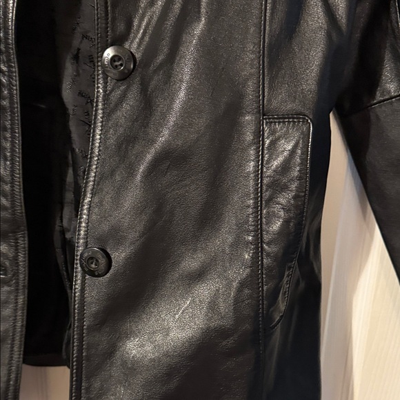 Maxima Black Leather Jacket - Picture 6 of 8
